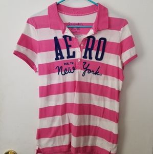 Pink Aeropostale polo